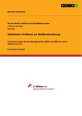 Statistische Verfahren zur Wahlhochrechnung