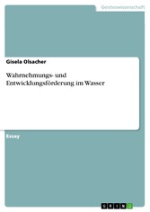 Wahrnehmungs- und Entwicklungsförderung im Wasser