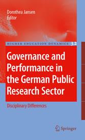 Governance and Performance in the German Public Research Sector