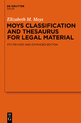 Moys Classification and Thesaurus for Legal Materials