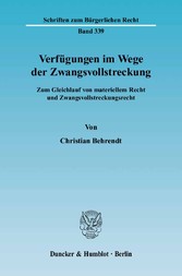 Verfügungen im Wege der Zwangsvollstreckung.