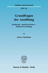 Grundfragen der Anstiftung.