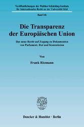 Die Transparenz der Europäischen Union.