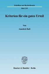 Kriterien für ein gutes Urteil.