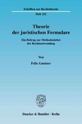 Theorie der juristischen Formulare.