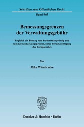 Bemessungsgrenzen der Verwaltungsgebühr.