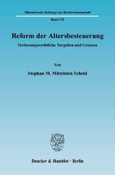 Reform der Altersbesteuerung.