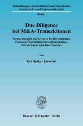 Due Diligence bei M&A-Transaktionen.