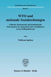 WTO und nationale Sozialordnungen.