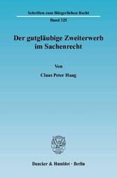 Der gutgläubige Zweiterwerb im Sachenrecht.