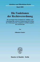 Die Funktionen der Rechtsverordnung.