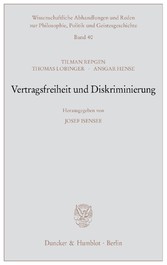 Vertragsfreiheit und Diskriminierung.