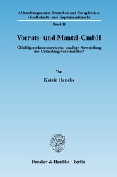 Vorrats- und Mantel-GmbH.