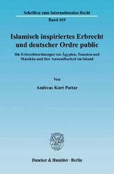 Islamisch inspiriertes Erbrecht und deutscher Ordre public.