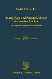 Staatsgefüge und Zusammenbruch des zweiten Reiches.