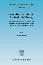 Schuldverhältnis und Rechtskreisöffnung.