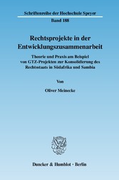 Rechtsprojekte in der Entwicklungszusammenarbeit.