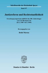 Justizreform und Rechtsstaatlichkeit.