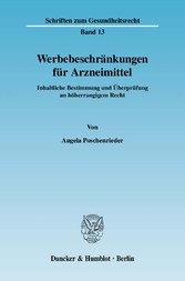 Werbebeschränkungen für Arzneimittel.