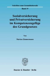 Sozialversicherung und Privatversicherung im Kompetenzengefüge des Grundgesetzes.