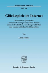 Glücksspiele im Internet.