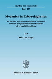 Mediation in Erbstreitigkeiten.