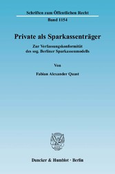 Private als Sparkassenträger.