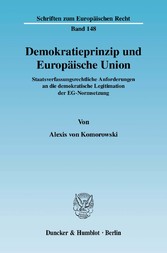 Demokratieprinzip und Europäische Union.