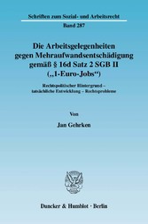 Die Arbeitsgelegenheiten gegen Mehraufwandsentschädigung gemäß § 16d Satz 2 SGB II (»1-Euro-Jobs«).