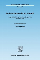 Bodenschutzrecht im Wandel.