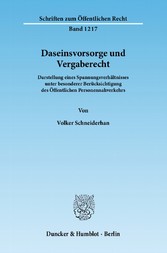 Daseinsvorsorge und Vergaberecht.