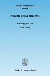 Akzente des Sportrechts.