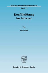 Konfliktlösung im Internet.