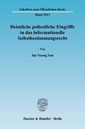 Heimliche polizeiliche Eingriffe in das informationelle Selbstbestimmungsrecht.