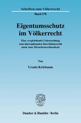 Eigentumsschutz im Völkerrecht.