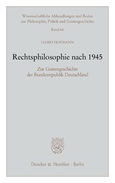 Rechtsphilosophie nach 1945.