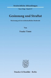 Gesinnung und Straftat.