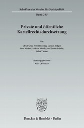 Private und öffentliche Kartellrechtsdurchsetzung.