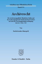 Archivrecht.