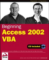 Beginning Access 2002 VBA,