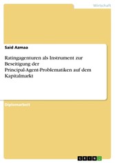 Ratingagenturen als Instrument zur Beseitigung der Principal-Agent-Problematiken auf dem Kapitalmarkt