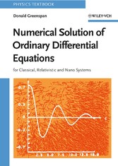 Numerical Solution of Ordinary Differential Equations