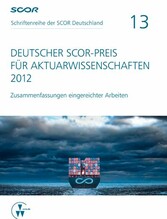 Deutscher SCOR-Preis für Aktuarwissenschaften 2012