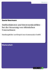 Einflussfaktoren und Interessenkonflikte bei der Steuerung von öffentlichen Unternehmen