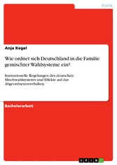 Wie ordnet sich Deutschland in die Familie gemischter Wahlsysteme ein?