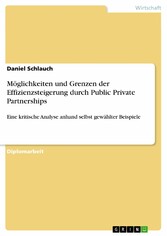 Möglichkeiten und Grenzen der Effizienzsteigerung durch Public Private Partnerships