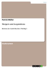 Mergers and Acquisitions