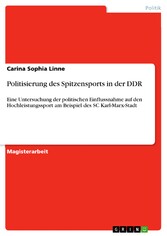 Politisierung des Spitzensports in der DDR