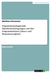 Organisationsdiagnostik: Mitarbeiterbefragungen und ihre Folgemaßnahmen.  Jahres- und Branchenvergleich