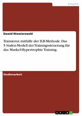 Trainieren mithilfe der ILB-Methode. Das 5 Stufen-Modell der Trainingssteuerung für das Muskel-Hypertrophie Training.